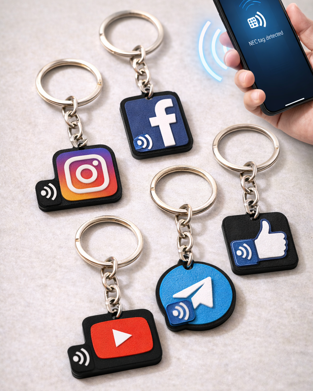 NFC Keychain – Smart Tap & Share Technology