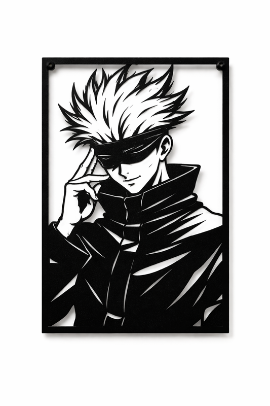 Satoru Gojo - Jujutsu Kaisen Wall Decor (10" x 7")