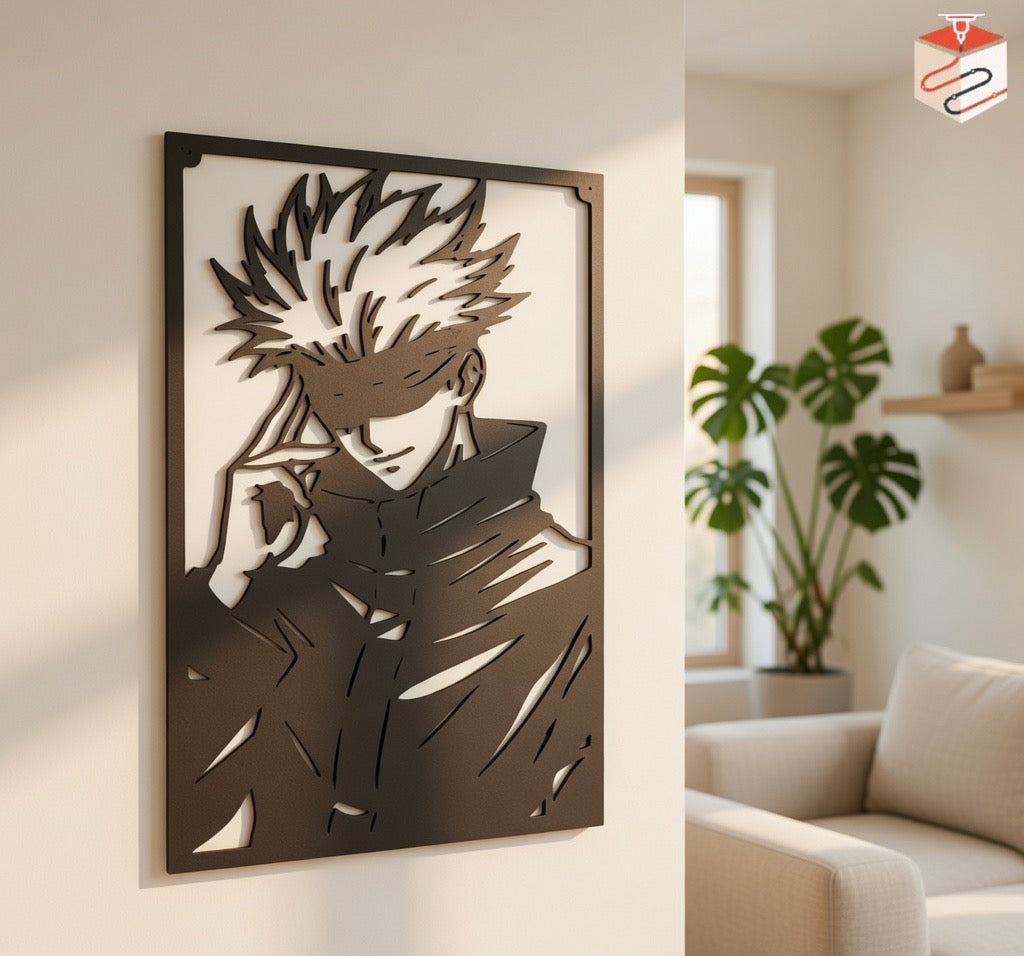 Satoru Gojo - Jujutsu Kaisen Wall Decor (10" x 7")